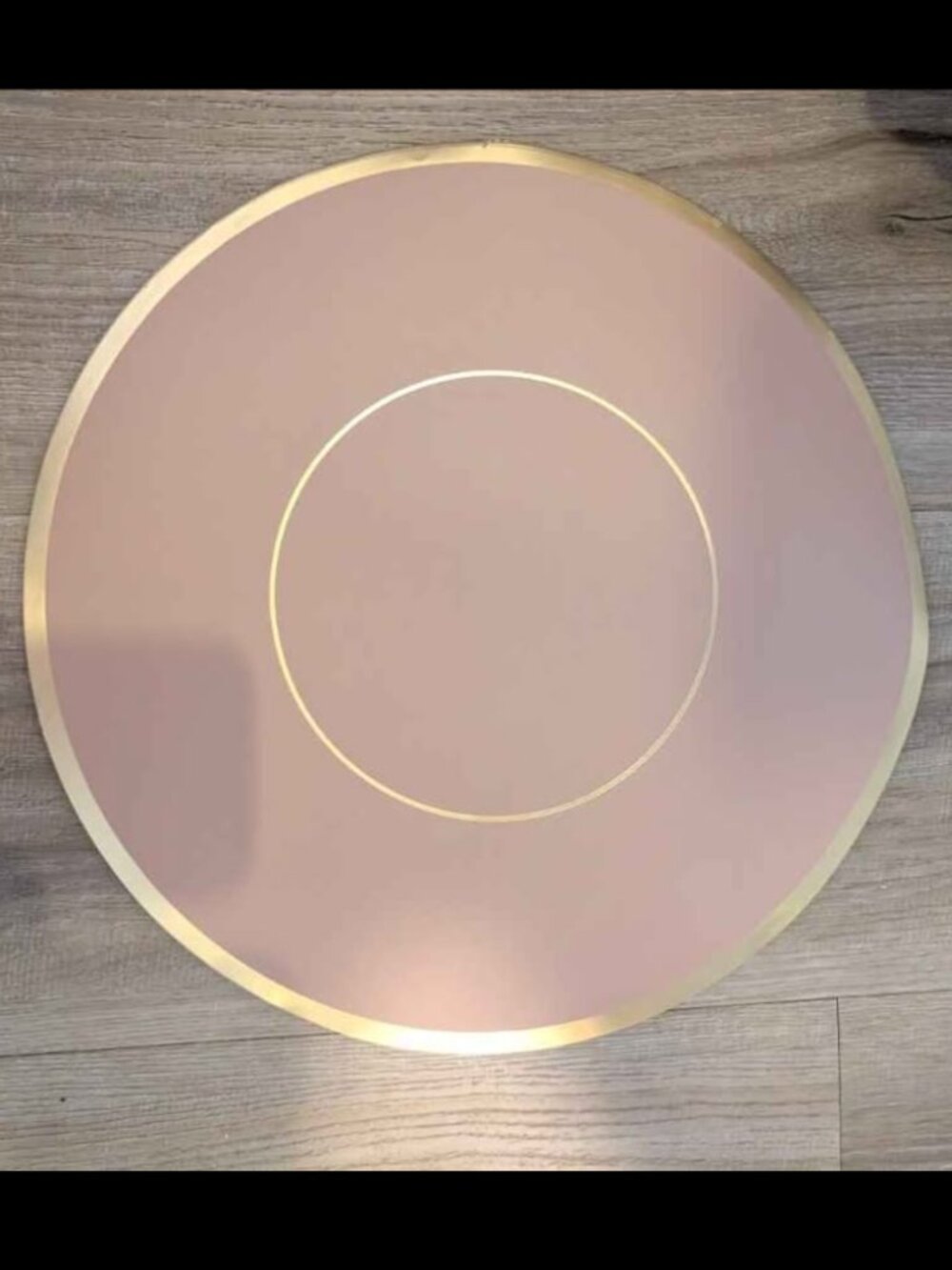 40 Pink and Gold Paper Chargers for Wedding 13 Inches